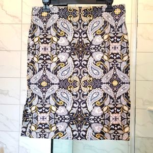 Ann Taylor Loft Paisley skirt